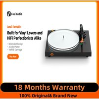 Fosi Audio LUNA 3 Vinyl Record Player HiFi Audio Decoder Belt-Drive Turntable with Servo Motor & Acrylic Platter VM95E Cartridge