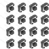 100 Pcs Two Pin Tact Push Button Switch Light Switch For Breadboard Momentary Pcb Tactile Electrical Supplies