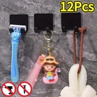Self Adhesive Wall Hook Towel Coat Hook Plastics Hooks for Home Decoration Kitchen Bathroom Matte Towel Hanger Storage Organizer