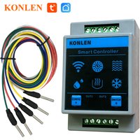 KONLEN Tuya Water Level Sensor WIFI Smart Home Leakage Flood Alarm Controller Meter Pool Vape Tank Flow Detector Leak Protection