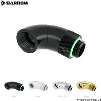 Barrow G1/4" 90 Degree Rotary Adapter 2 Section Type Fitting Connector 360 Degree Rotation TSWT902-V1