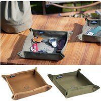 Portable Folding Camping Storage Box Stackable Square Organizer for Outdoor Home Travel Lightweight Sundries Camping Gear