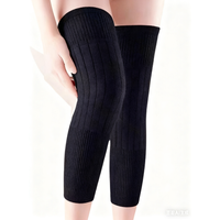 AliExpress WRELS Unisex Winter Knit Plush Knee Braces Exercise protection Velvet Knee Pads Warm Material Sleeve Pain Relief Ski Cycling Running