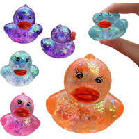 Cute Squishy Maltose Aurora Duck Squeeze Toy Soft Animal Stress Relief Decompression Stretch Toy Kawaii Duck Stress Relief Toy