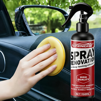 Car Renovation Spray Wash-Free Foam Cleaner Long-Lasting Auto Interior Exterior Restoration Spray with Cleaning Towel