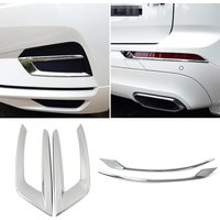 For Volvo XC60 2018-2022 Chrome Front Fog Light Lamp Rear Foglight Trim Cover Frame ABS Exterior Decoration