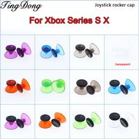 4Pair Clear Colors 3D Analog Thumb Sticks Grip Joystick Cap For Xbox Series S/X Controller Thumb Sticks Mushroom Cap