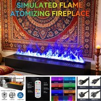 Water Electric Fireplace Mist Fireplace Embedded Realistic Mist Flame Remote Control APP Interior Decoration Steam Fireplace