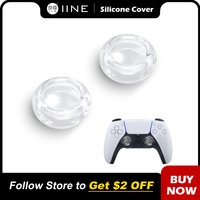 lINE Transparent Thumb Grip Caps Compatible with PS5/XBOX/Switch Pro Controller Protective Joystick Liquid Silicone Material