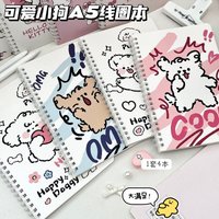 Notebook Ins High-value Notebook A5 Coil Book Student Durable Thickened Paper Cute Puppy Diary Book Kawaii Notebook