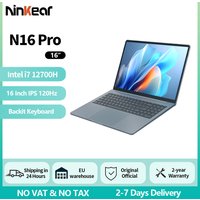 Laptop Ninkear N16PRO 16GB DDR4+1TB SSD Intel i7-12700H 16'' 2.5K IPS 120Hz Komputer do gier z odciskiem palca, WiFi 6
