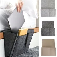 Felt Bedside Storage Organizer Anti-slip Bedside Bag Bed Sofa Side Hanging Couch Storage Remote Control Bed Holder Pockets