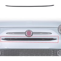 For Fiat 500 2016-2025 ABS Car Front Bumper Grille Front Center Grille Decorative Strips Cover Trim Exterior Accessories