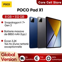 POCO Pad X1 Global Version Tablet 8GB 512GB Snapdragon 7+ Gen 3 11,2' 3:2 3,2K 144Hz Kristallklares Display 8850mAh (Typ) Akku 45W Turbo-Ladung
