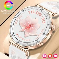 LIGE New Ultra Thin Smart Watch Women Screen Always Display Time Diamond Women's Bracelet Voice Call 390*390 AMOLED Smartwatches
