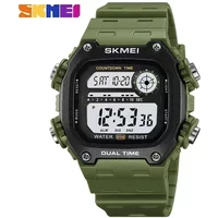 SKMEI 2126 Mens Fashion 5Bar Waterproof Stopwatch Wristwatch Alarm montre homme Back Light Dightal Countdown Sport Watches