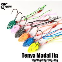 LEYDUN Hot Fishing Lures DEEP CONTROL UP Tenya Madai Jig Kabura Saltwater Jighead Lead Sea Boating Bait Shrimp Rubber Skirt Jigs