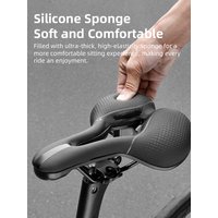 AliExpress ESLNF Bike Seat Equipped With LED Warning Lights Damping Perforated Ventilation Bicycle Saddle Bicycle Components