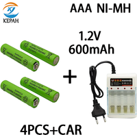 Fast charging 1.2V rechargeable battery AAA1.2V600MAH NIMH dry battery replacement LED flashlight, camera, keyboard and mouse