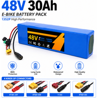 Li-Ionen-Akku 48V 30Ah 13S2P-Konfiguration für Elektrofahrrad E-Scooter E-Moped DIY-Umbausatz mit intelligentem Batteriemanagementsystem BMS