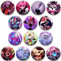 New Fizzarolli Emily The Vees Icons Coin Brooch Anime Figure Cute Badges Cartoon Round Lapel Pins on Clothing Bag Jewlery Gifts