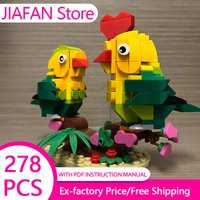 MOC Building Blocks Love Bird Children's Educational Building Blocks Toy Model Valentine's Day Gift