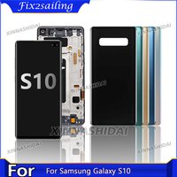 TFT For Samsung S10 G973 SM-G973F SM-G973U SM-G973W LCD Display and Touch Screen Digitizer Assembly Replacment With Frame