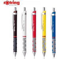 Rotring Mechanical Pencil Tikky, White Black 0.5 0.7mm Graphite Pencil Softtouch Rubberized Grip Hi-polymer Leads Durable Strong