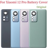 Glass Rear Lid For Mi 12 Pro Battery Cover Door Back Housing 2201122C 2201122G With Camera Frame Lens +Logo