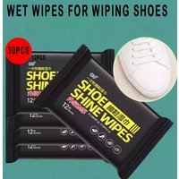 12Pcs/30Pcs/1Bag Disposable Shoes Clean Wipes Portable White Shoe Cleaning Care Wipes Sneakers Cleaning Quick Wet Wipe VIE LENTE