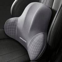 1Pc Memory Foam Office Chair Cushion with Lumbar Support, Washable Cover for Back Pain Relief, Computer Desk Chair Pad
