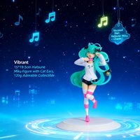 Hatsune Miku Anime Figure Cat Ear Pajama Kneeling Pose Standing Pose Collectible Model Doll Anime Girl Figure Decoration Gift