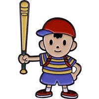 Baseball-Boy-Ness Badge RPG Games EarthBound Enamel Pin