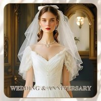 Double Layer Short Wedding Veil with Comb,Wavy Edge Tulle Bridal Veil,Lightweight,No Ironing Needed,For Bridal,BacheloretteParty