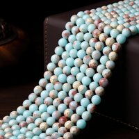 4 6 8 10mm Natural Shoushan Stone Beads Snakeskin Jasper Gemstone Round Loose Bead For Jewelry Making DIY Bracelet Accessory