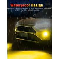 2pcs Car Fog Light Bulbs H3 Led Yellow Fog Light Bulbs 4300K 100W 1500LM Super High Brightness DRL Auto Leds Light
