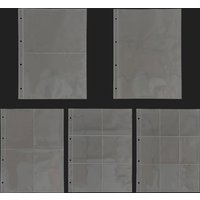 A4 Clear 10 Pcs Photo Album Refill Pages File Protector 4/11 Holes 6×4 8×10 4/11 Ring Binder Photocards Postcard Card Notebook