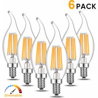 Vintage C35 Led Bulb E14 220V 4W 6W Candle Light Bulb E12 110V Dimmable Retro Replaceable Chandelier Filament Lamp Night Lights
