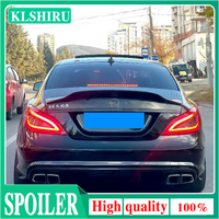 For Mercedes CLS Class W218 Spoiler Carbon Fiber Rear Trunk Spoiler Wing R Style 2011 2012 2013 2014 2015 2016
