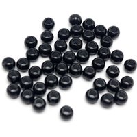 500 Black Color Acrylic Round Pony Beads 6X4mm for Kids Craft Kandi Bracelet