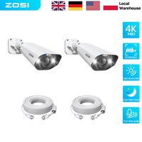 ZOSI 4K 3K PoE Outdoor-Überwachungskamera 8MP 5MP mit intelligenter KI-Erkennung, 2-Wege-Audio, Farbnachtsicht und IP-Überwachungsfunktion