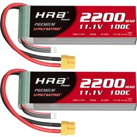 Bateria Lipo HRB 2S 3S 4S 2200mAh 100C XT60 11.1V 7.4V 14.8V do samolotów Axial SCX10, dronów FPV, samochodów wyścigowych, łodzi, części RC