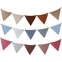 Outdoor camping tent hanging flag Party Decor Felt String Banner Hanging Flag long camping triangle colored flag