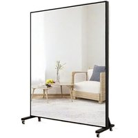 Mobile Dance Mirror, Live Broadcast, Home, Full Body Floor Mirror, with Wheels, Yoga, Fitness, Rehearsal Room