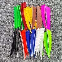 50pcs Archery Arrow Feathers 4'' Natural Turkey Feather DIY Accessories for Carbon Shafts Bow Hunting Archery Arrows