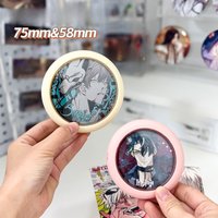 Anime Badge Holder Case Silicone Clear PVC Ita Bag Accessory for Pin Display Cute Collectible Storage Pouch for Enamel Pins