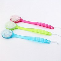 Ergonomic Long-Handle Bath Brush - Perfect for Back Scrubbing & Shower Cleaning, No Batteries Required