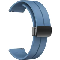 20mm 22mm Magnetic D Type Clasp Silicone Watch Band for Samsung Galaxy Watch