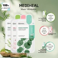 Mediheal Essential Mask 10EA & 4EA,Thin Tencel Mask Sheet,Multi-Solution Repair Mask,Emergency Repair,K-Beauty,Korean Makeup
