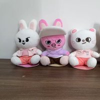 New K-POP Stray Kids Cartoon Plush Toy SKZOO Plush Doll Sitting posture FELIX Bangchan Plush Doll Surrounding Birthday Gifts